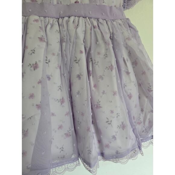 Hummingbirds & Flowers Lavender Floral Dress - Picture 4 of 9